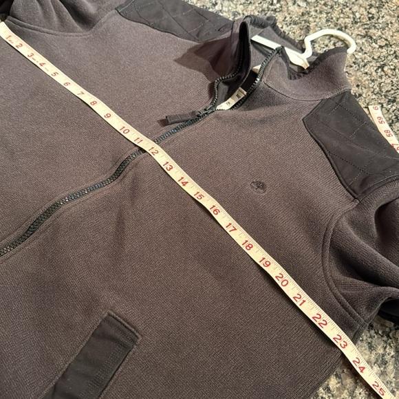 Timberland hooded black charcoal zip up jacket NWT M - Picture 6 of 9
